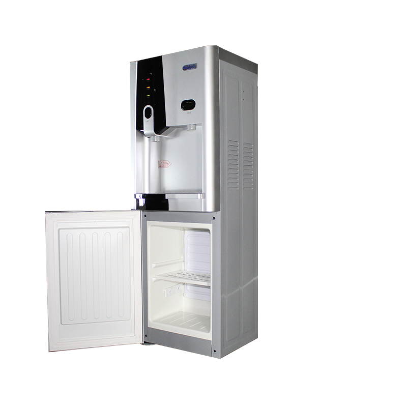 Dispensador de agua fría y caliente con gabinete de almacenamiento